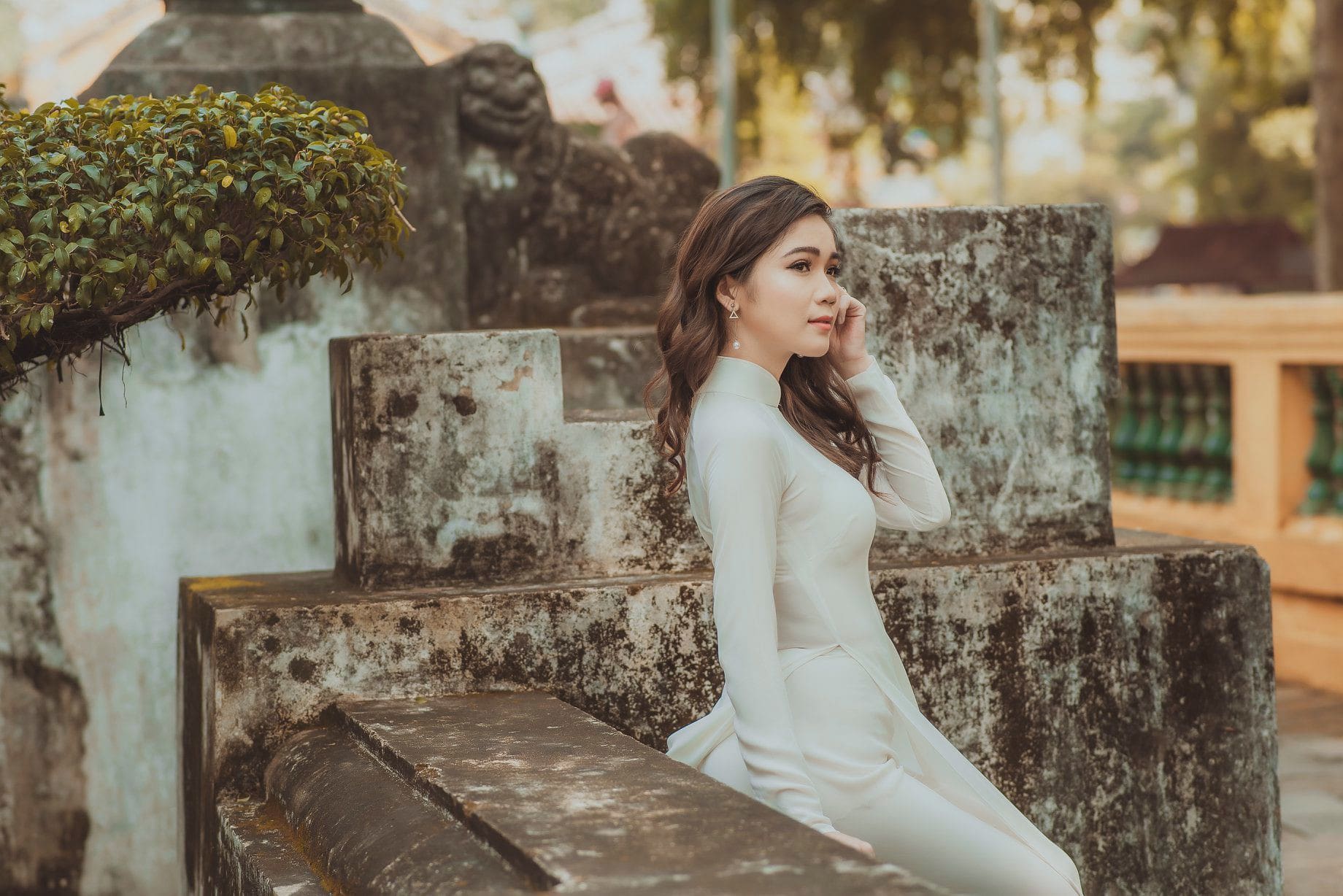 Áo dài trắng Việt Nam đẹp
