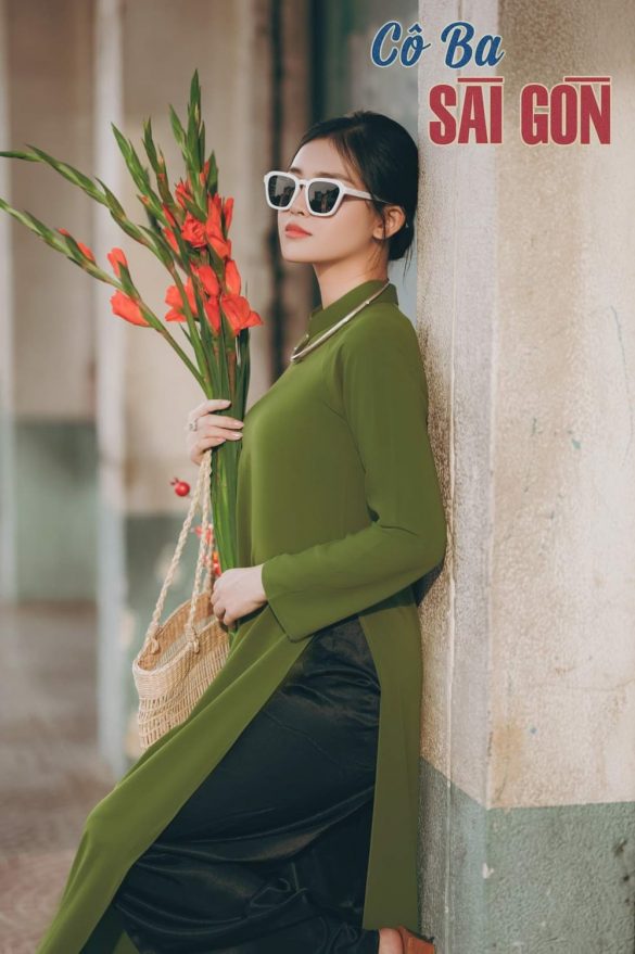 Chụp ảnh áo dài theo phong cách Cô Ba Sài Gòn cổ điển