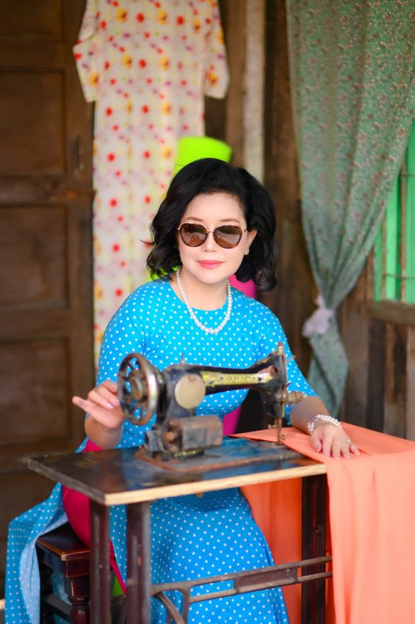 Chụp ảnh phong cách cô ba Sài Gòn đẹp